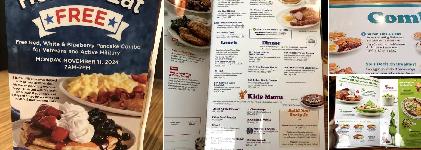 IHOP Menu