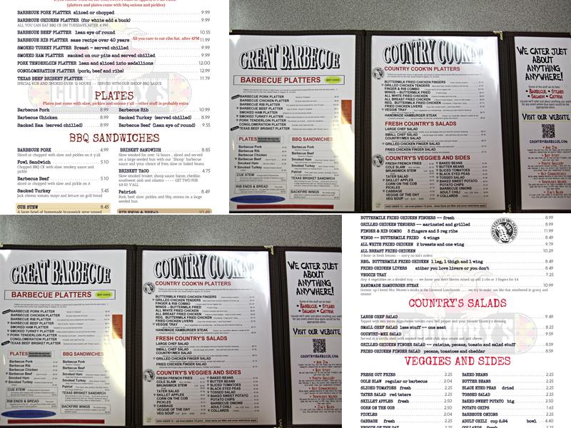 Country's On Broad Menu