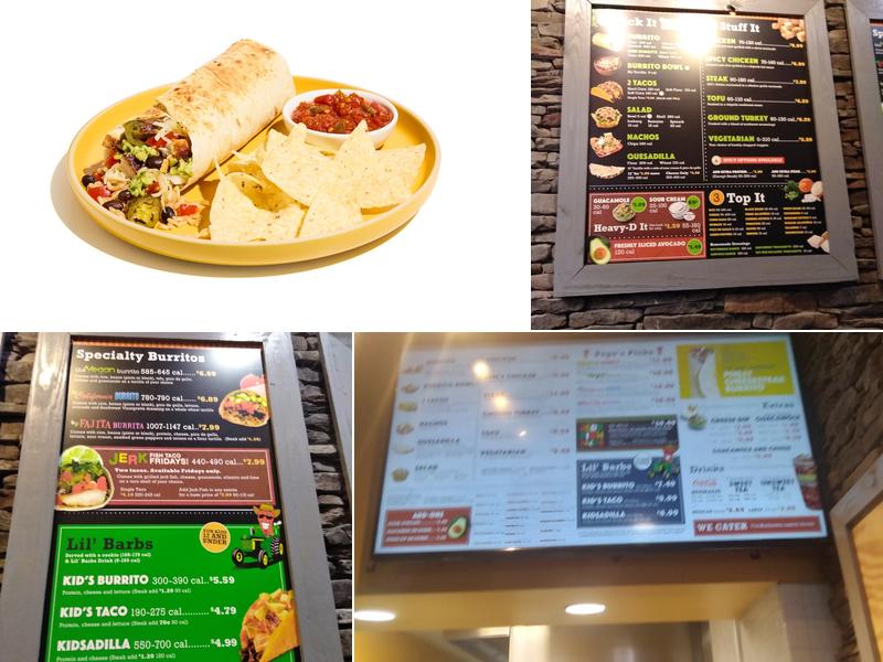Barberitos Menu
