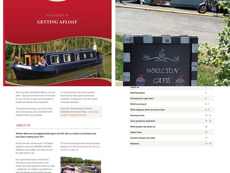 Whilton Locks Marina Cafe Menu