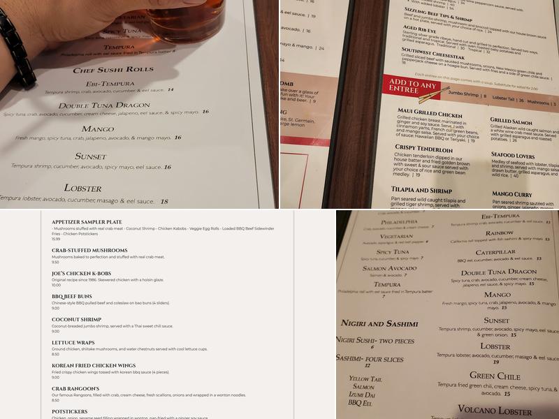 Pacific Rim Menu