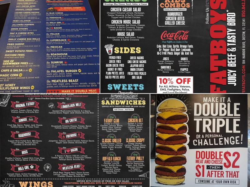 Fatboys - Enterprise AL Menu