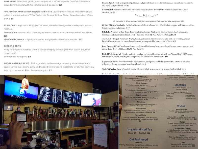 White Oak Ale House Menu