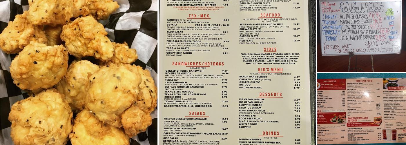 RUSTIC RANCH RESTAURANT Menu