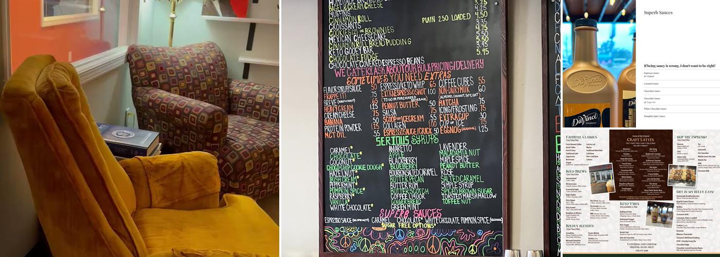 Boldly Going Coffee Shop Menu