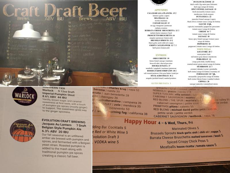 Birroteca Baltimore Menu