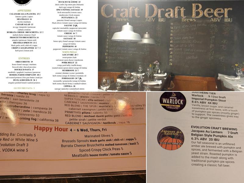 Birroteca Baltimore Menu