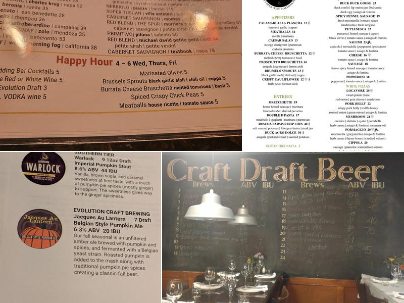 Birroteca Baltimore Menu