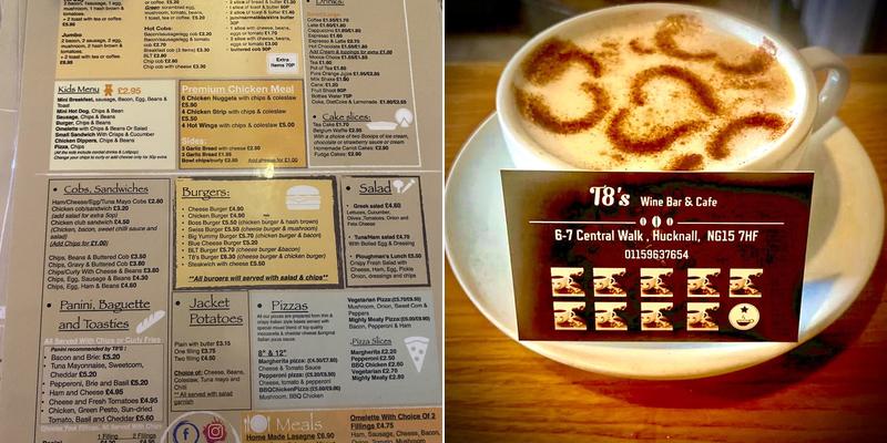 T8s Wine Bar&cafe Menu