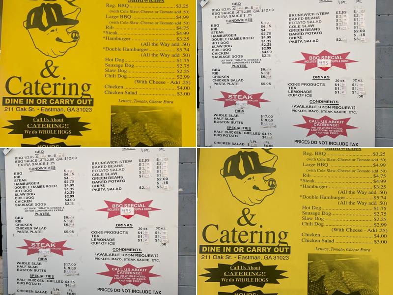 Shug's BBQ & Catering Menu