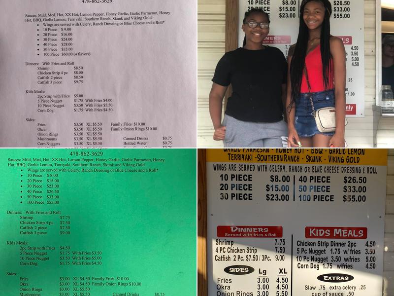 Wing Shack Menu