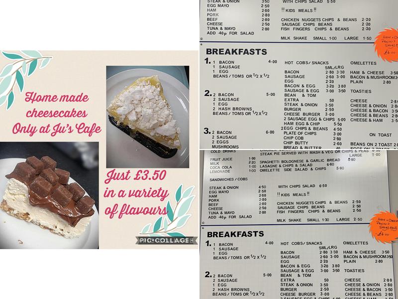 Ju's CAFE Menu