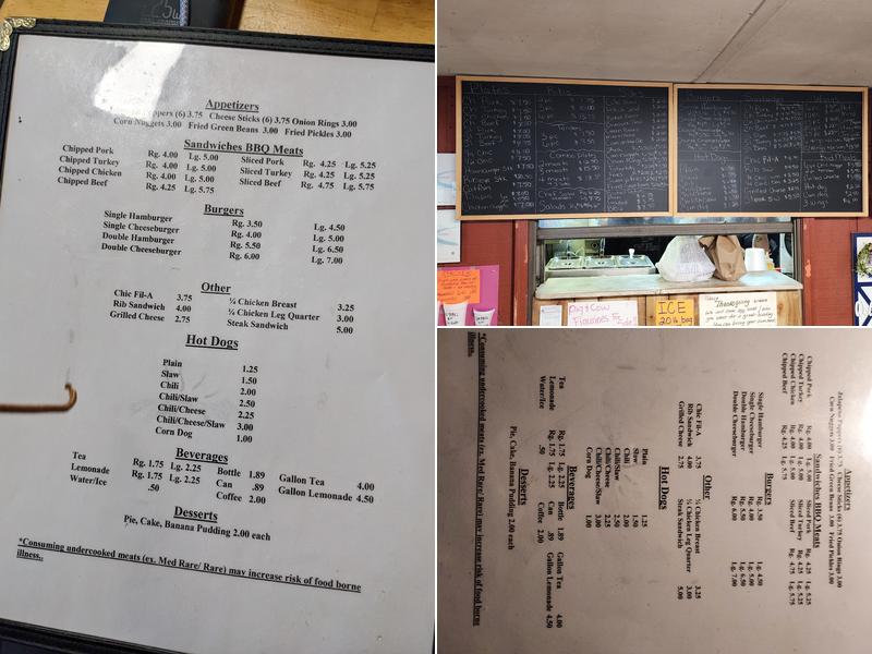 Oglethorpe Bbq Co Menu