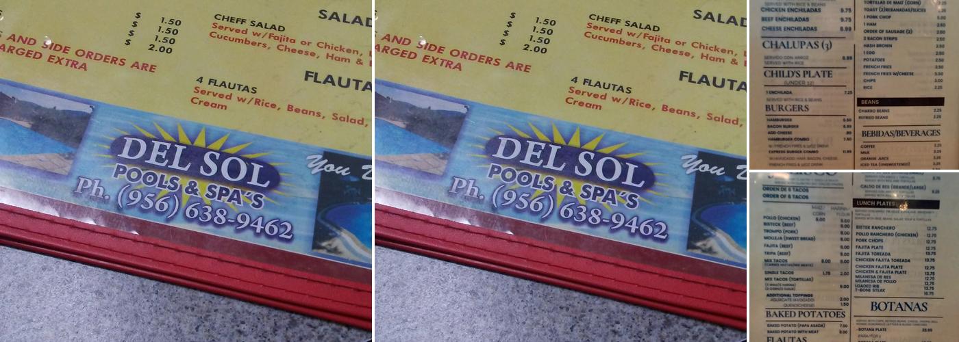 Taco Express Menu