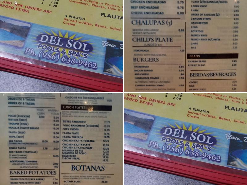 Taco Express Menu