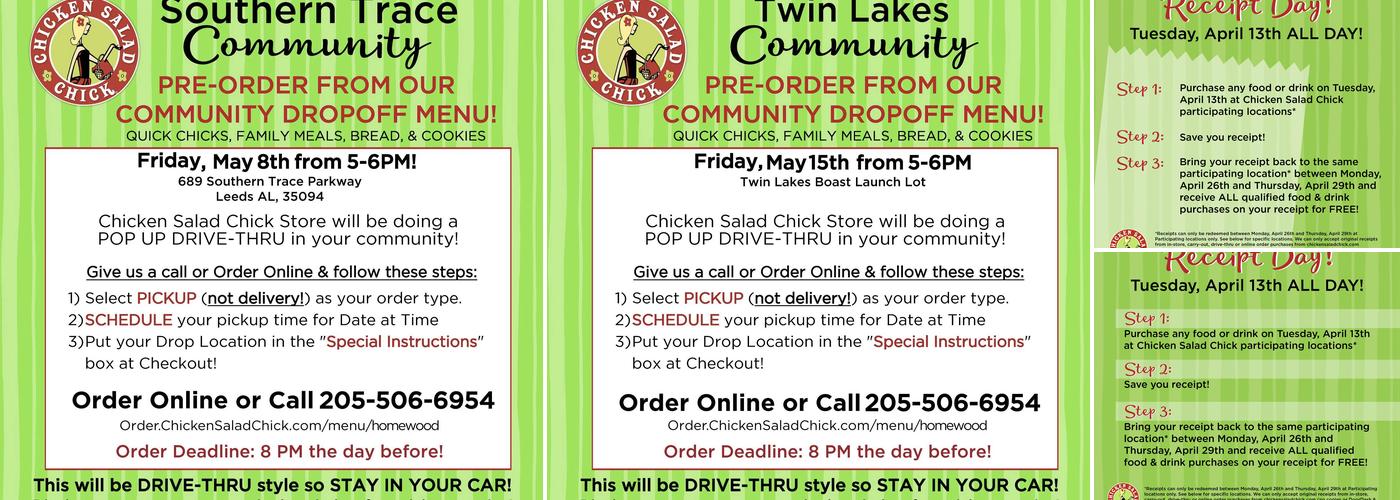 Chicken Salad Chick Menu