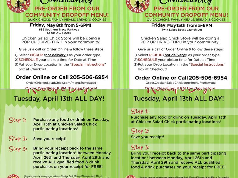 Chicken Salad Chick Menu