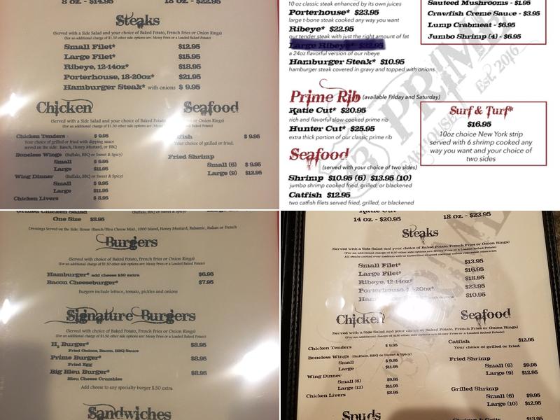 43 Prime Menu