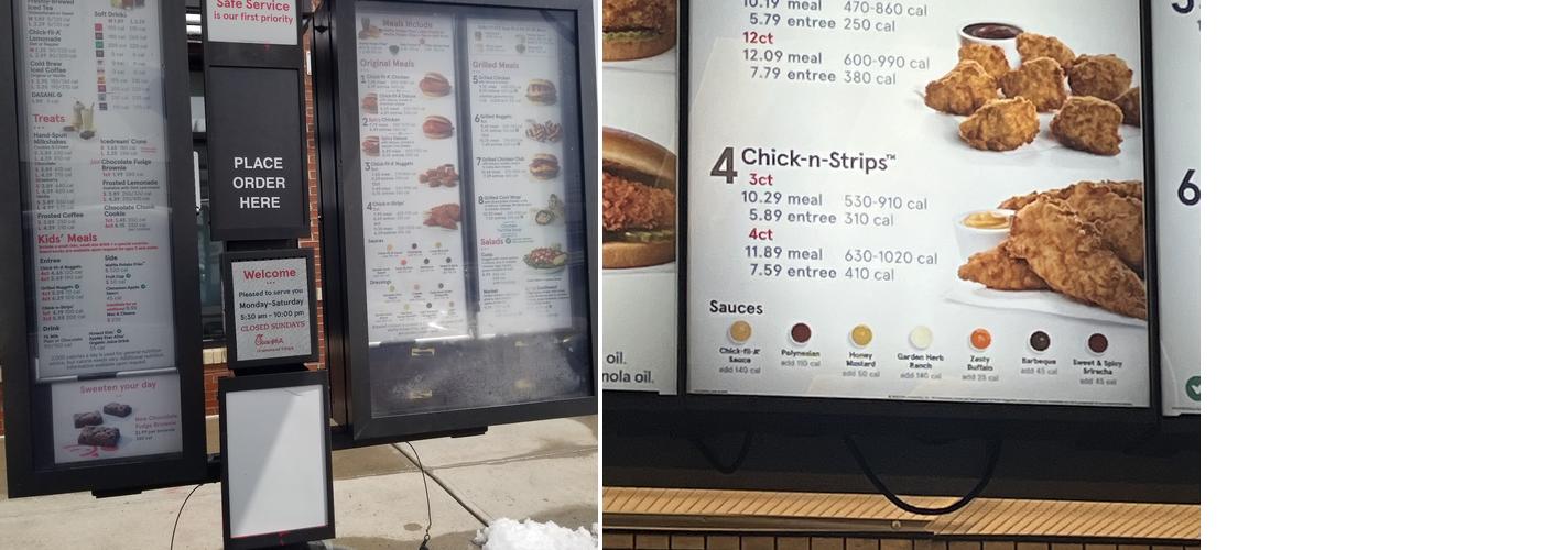 Chick-fil-A Menu