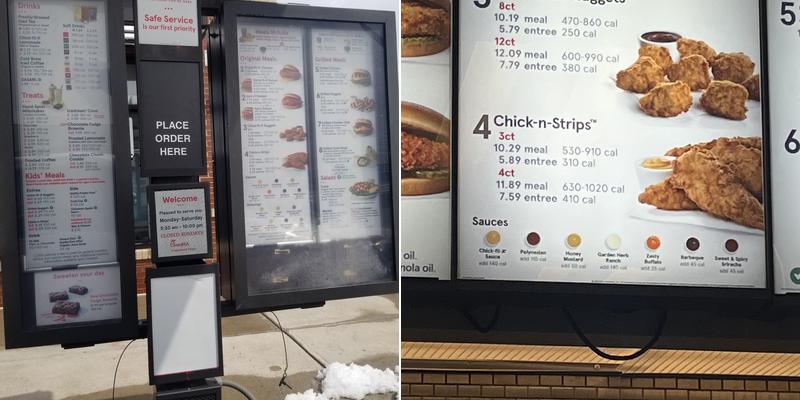 Chick-fil-A Menu