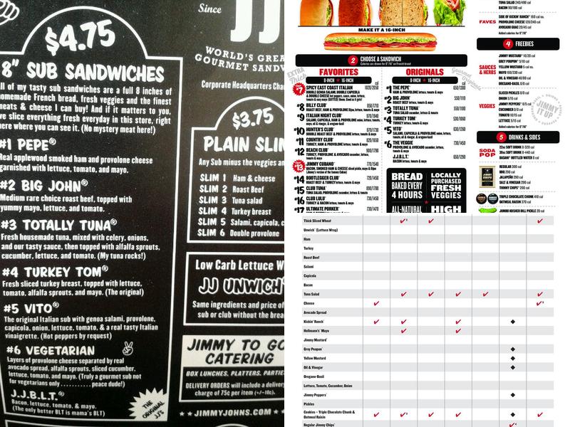 Jimmy John's Menu