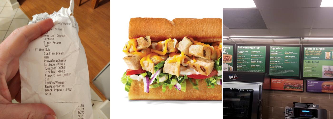 Subway Menu