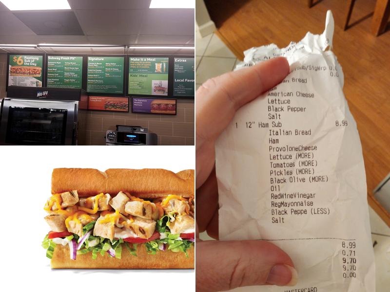 Subway Menu