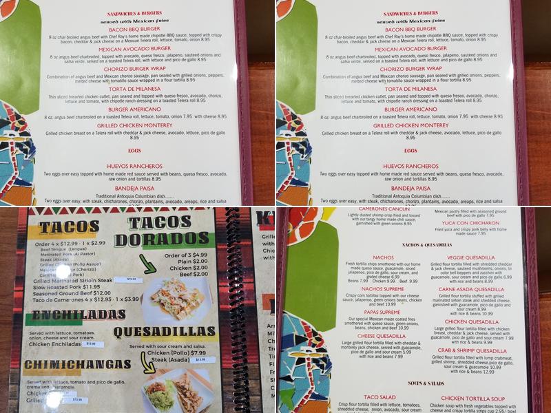 Su Casa Restaurant and Grill Menu