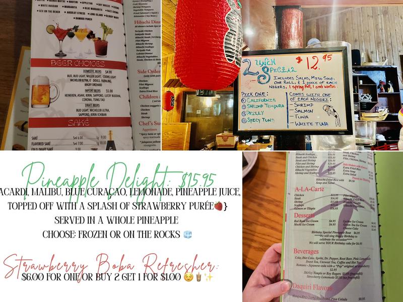 Bamboo Steakhouse & Sushi Bar Menu