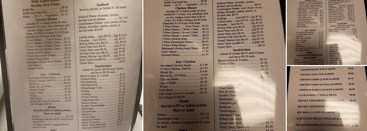 Mickey's Menu
