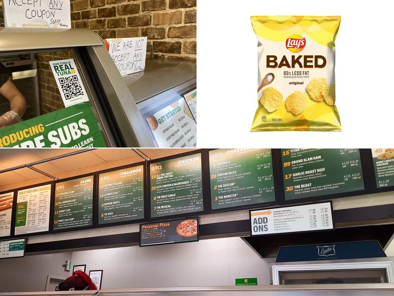 Subway Menu