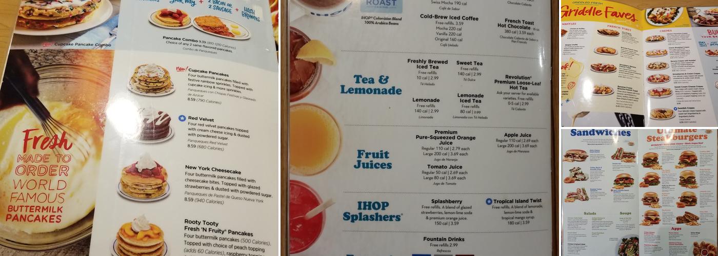 IHOP Menu