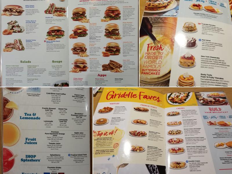 IHOP Menu
