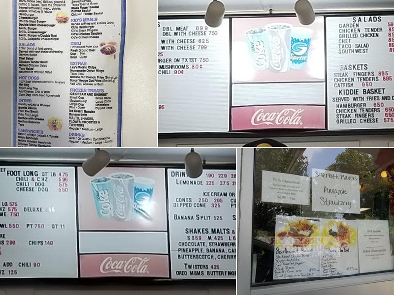 Dairy Bar Menu