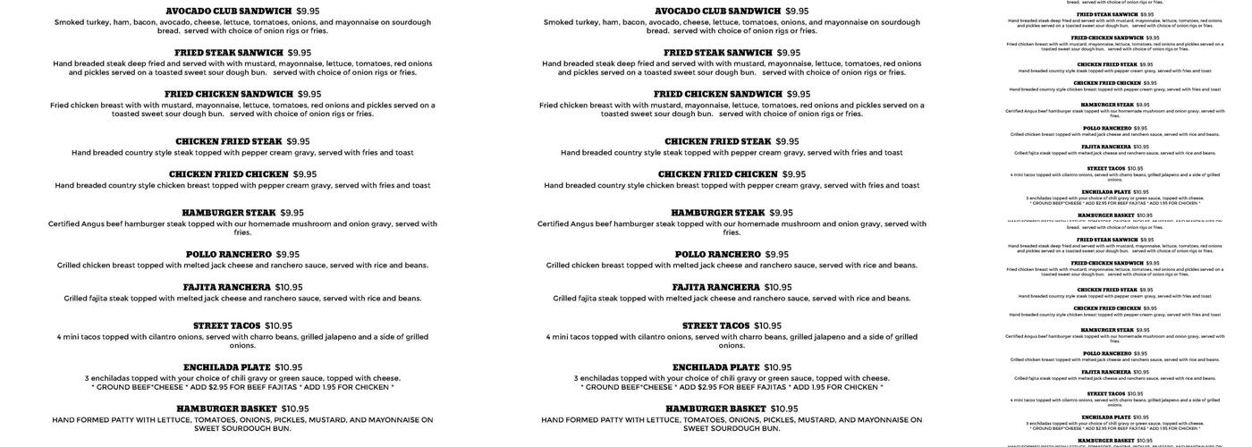 Phat Boyz Menu