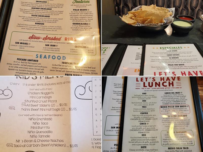 El Toro Mexican Restaurant - Clute Menu