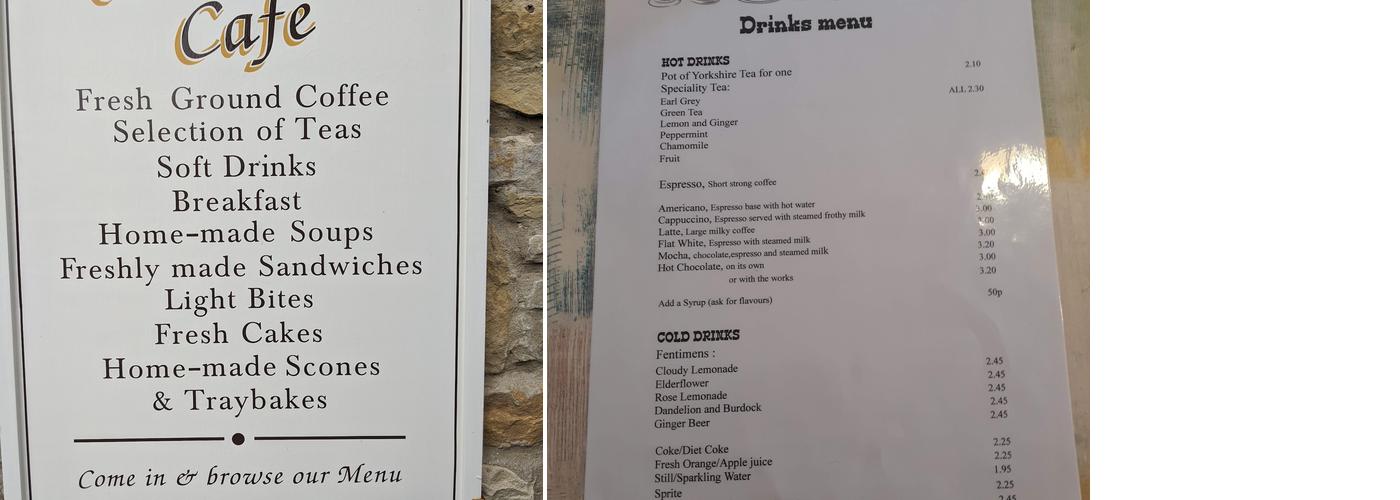 Cornercopia cafe Menu