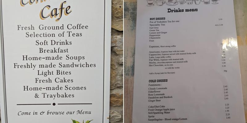 Cornercopia cafe Menu