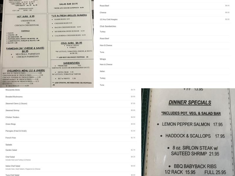 Green's Family Restaurant Menu