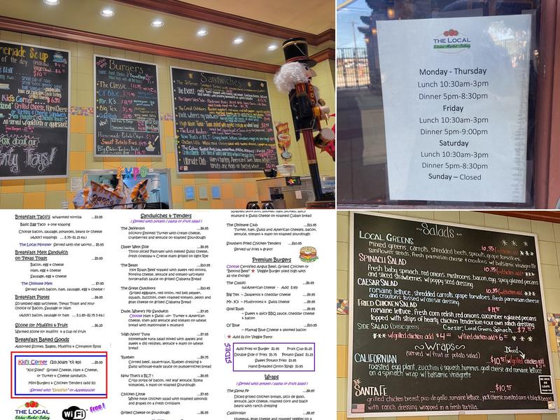 The Local-Kitchen.Bar.Bakery Menu