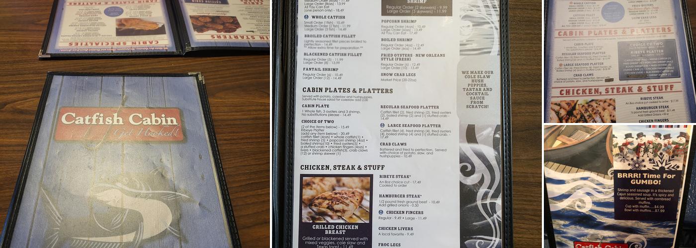 Catfish Cabin II Menu