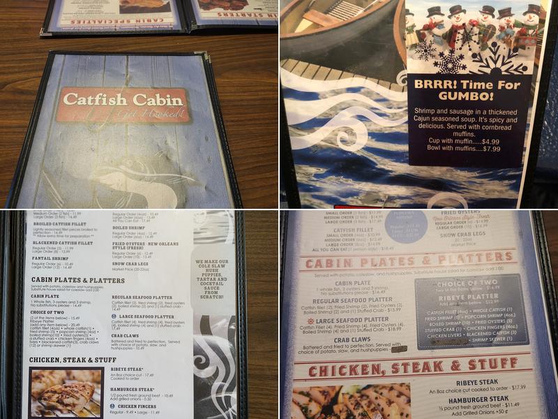 Catfish Cabin II Menu
