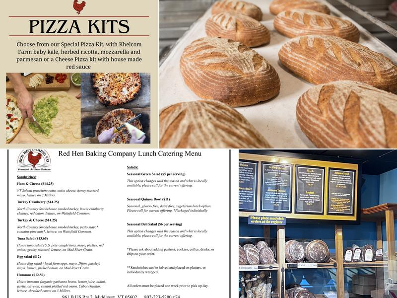 Red Hen Baking Menu