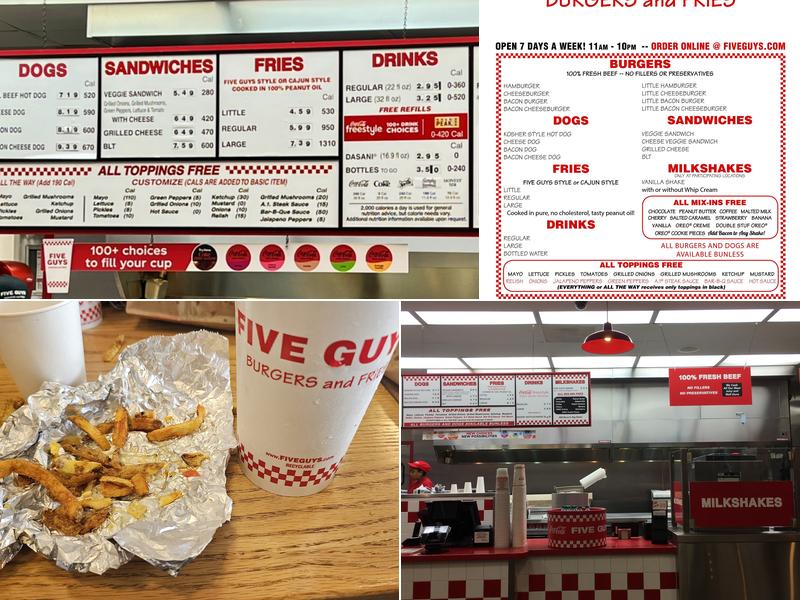 Five Guys Menu