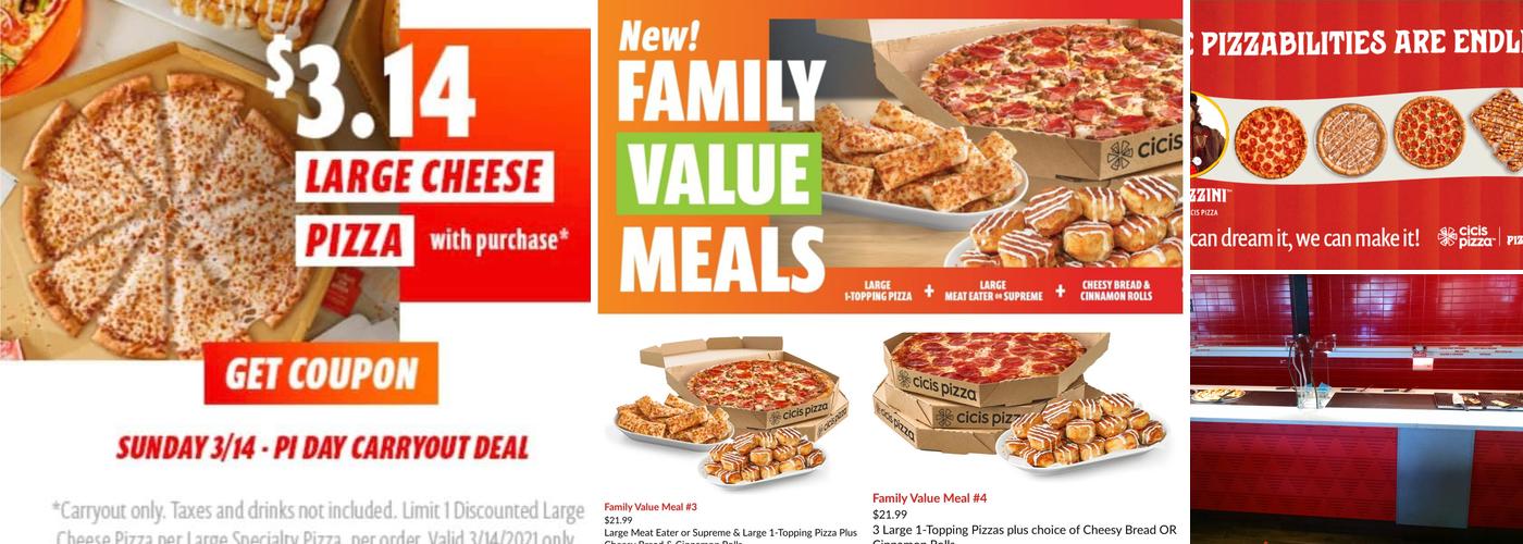 Cicis Pizza Menu