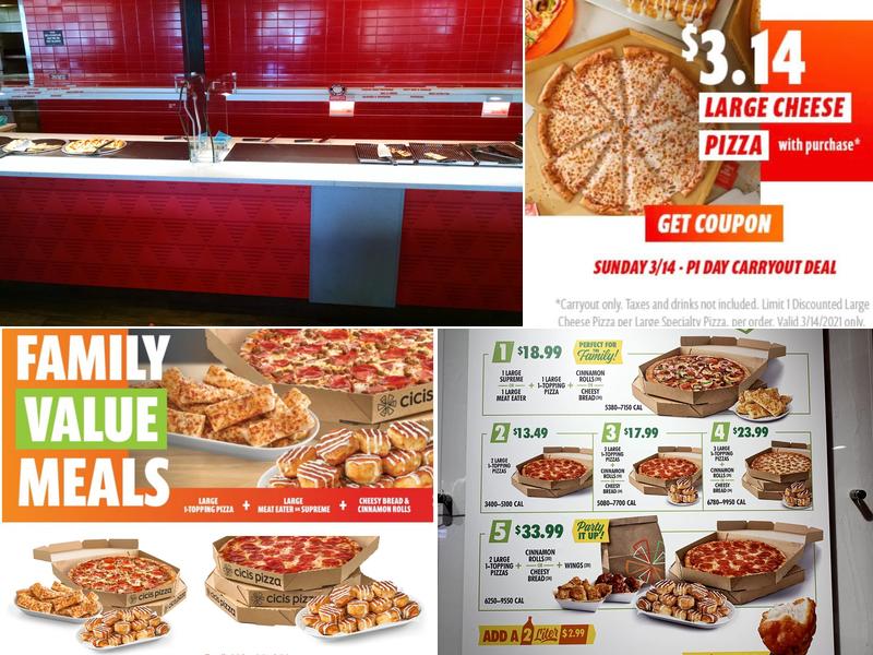 Cicis Pizza Menu