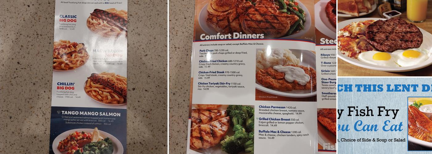 Country Pride Menu
