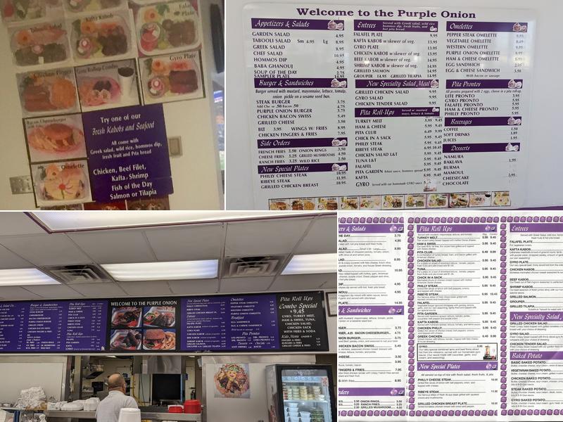 The Purple Onion Deli & Grill - Pelham Menu