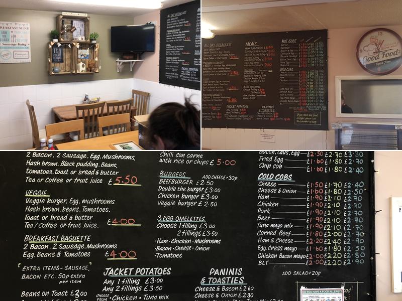 The Whetstone Cafe Menu