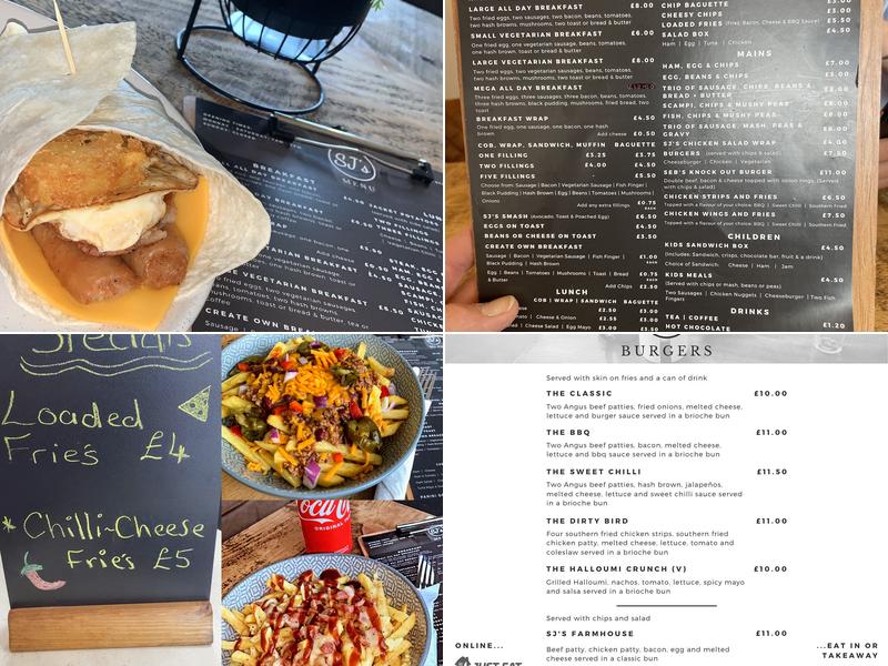 Sj’s cafe Menu